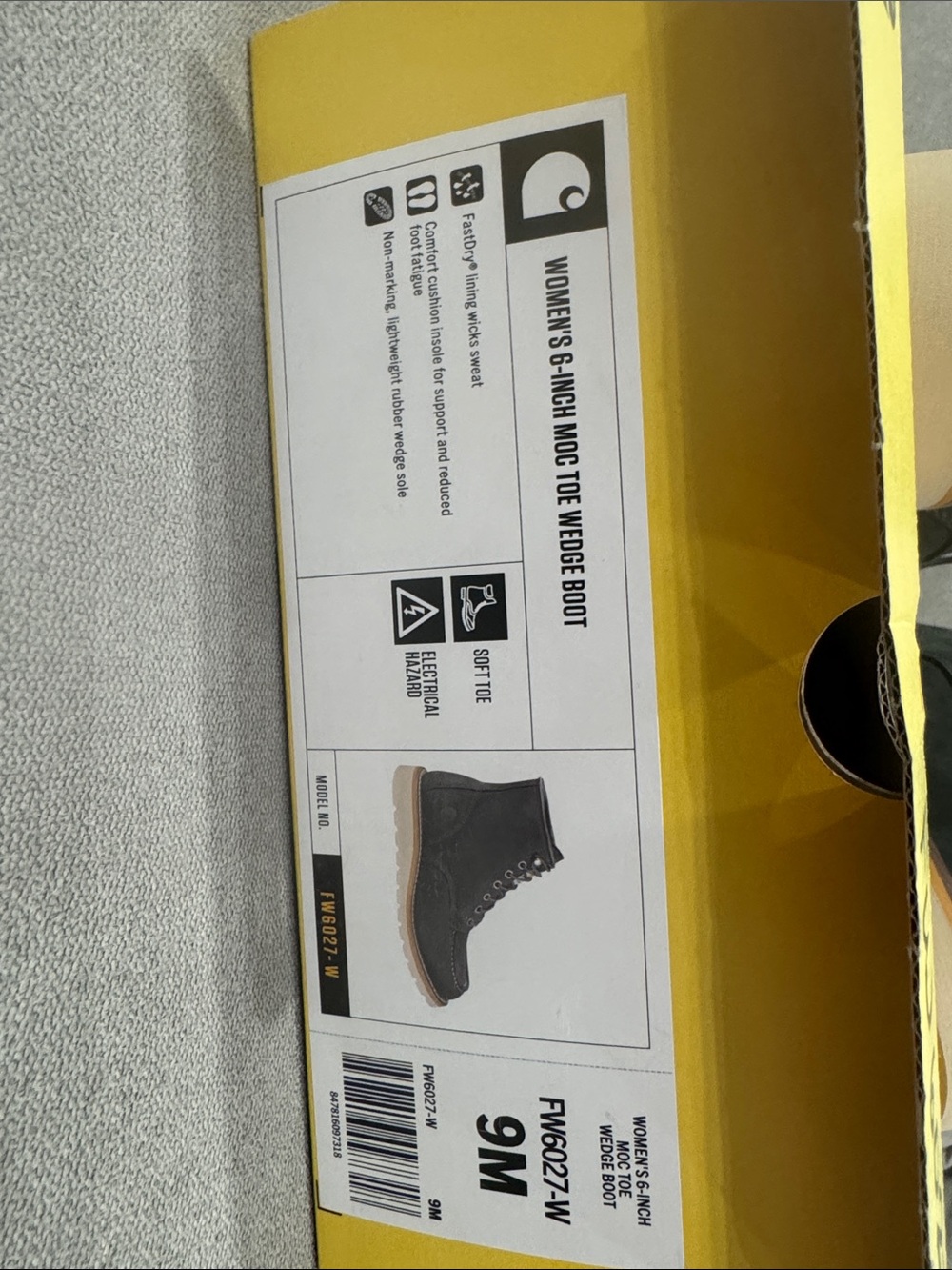 Carhartt ankle boot Brand New! - Picture 2 of 3